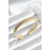 Ezme Zincir Model Gold Renk Kadın Bileklik