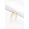 F Harfli Altın Renk Ayarlanabilir Yüzük