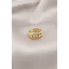 Gold Renk Metal Zincir Model Taşlı Kadın Yüzük