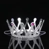Gümüş Renk Çocuk Ve Yetişkin Uyumlu Kraliçe Tacı Prenses Tacı 8x25 Cm