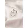 Gümüş Renk Metal Kelebek Model Kadın Yüzük