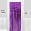 Işıltılı Duvar Ve Kapı Perdesi Mor Renk 90x200 Cm