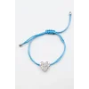 Kalp İp Bileklik - Turkuaz