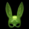 Karanlıkta Parlayan Fosforlu Tavşan Maskesi – Glow Bunny Masquerade Maske (32x22 Cm)