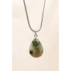 Labradorit Doğal Taşı Zincirli El Yapımı Kolye Uç: 2 cm Zincir: 20 cm Kutulu