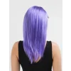 Lila Renk Uzun Düz Parti Peruğu