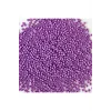 Mor Renk 4 mm Yaklaşık 1100 adet / 100 gram Cam Boncuk Oya Yazma Bileklik ve Kolye
