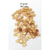 Oya Abiye Bileklik Kolye Pleksi Metalik Plastik Pul Altın Renk 24 gram 300 adet - BNC545