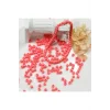 Pembe Renk 4 mm Yaklaşık 1100 adet / 100 gram Cam Boncuk Oya Yazma Bileklik ve Kolye