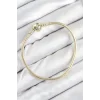 Pirinç Charm Topcuk Model Gold Renk Kadın Bileklik
