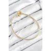 Pirinç Charm Topcuk Model Gold Renk Kadın Bileklik