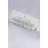 Pirinç Gümüş Renk Oval Küpe Seti
