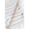 Pirinç Pembe Zirkon Taşlı Daire Baget Model Gold Renk VIP Seri Kadın Bileklik