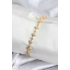 Pirinç VIP Seri Gold Renk Sıralı Kutup Yıldızı Kadın Bileklik