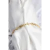 Pirinç VIP Seri Gold Renk Sıralı Kutup Yıldızı Kadın Bileklik