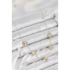 Pirinç VIP Yonca Model Gold Renk Kadın Kolye