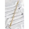 Pirinç Zirkon Taşlı Messika Model Gold Renk VIP Seri Kadın Bileklik