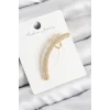 Pirinç Zirkon Taşlı Model Gold Renk Sağ Kıkırdak Küpe