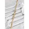 Pirinç Zirkon Taşlı Yonca Model Gold Renk Kadın Bileklik