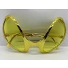 Retro Gözlük - 80 Li 90 Lı Yıllar Parti Gözlüğü Gold Renk 8x13 Cm