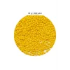 Sarı Renk 4 mm Yaklaşık 660 adet / 60 gram Cam Boncuk Oya Yazma Bileklik ve Kolye