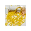 Sarı Renk 4 mm Yaklaşık 660 adet / 60 gram Cam Boncuk Oya Yazma Bileklik ve Kolye