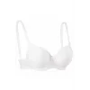 Silikonlu Desteksiz Telli Düz Boş Sütyen Beyaz