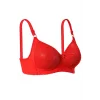 Silikonlu Toparlayıcı Dantelli Telsiz Sütyen Kırmızı