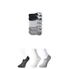 Siyah Gri ve Beyaz Erkek Görünmez Çorap 6 çift