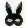 Siyah Renk Kumaş Malzemeden İmal Eva Tavşan Maskesi 19x15 Cm