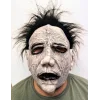 Siyah Saçlı Michael Myers Lateks Yüze Tam Yapışan Et Maske Korku Maskesi