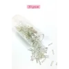 Uzun Boru Kesme Boncuk Çap 2mm Uzunluk 10 mm - 20 Gram - Parlak Gümüş - BNC257