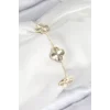 VIP Pirinç Yonca Model Gold Renk Kadın Bileklik