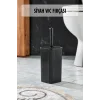 WC Fırçası & Tuvalet Fırçası Siyah 2 Parça Royaleks