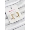 Xuping Çit Halka Model Gold Renk Kadın Küpe