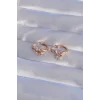 XUPİNG Rose Renk Zirkon Taşlı Halka Küpe