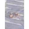 XUPİNG Rose Renk Zirkon Taşlı Halka Küpe