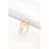 Y Harfli Altın Renk Ayarlanabilir Yüzük