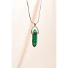 Yeşim Doğal Taşı Zincirli El Yapımı Tasarımlı Kolye Uç: 3,5 cm Zincir: 20 cm Kutulu