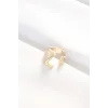 Z Harfli Altın Renk Ayarlanabilir Yüzük
