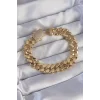 Vip Seri Gurmet Zirkon Taşlı Gold Renk Bileklik