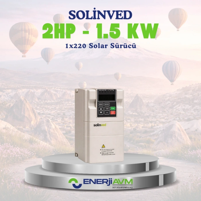 Solinved 2HP 1.5 kW 1x220 Solar Sürücü