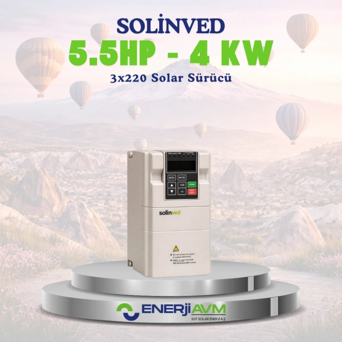 Solinved 5.5HP 4 kW 3x220 Solar Sürücü