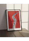 Bohem Sanat Desenli Poster, Çerçeveli Dikey Tablo, Kaliteli Baskı, BİAT Koleksiyonu