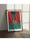 Modern Sanat Abstrakt Poster, Çerçeveli Dikey Tablo, Kaliteli Baskı, BİAT Koleksiyonu