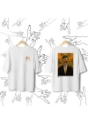 Renkli Sırt Baskılı T-shirt, %100 Pamuk Tişört, Modern Tasarım, BİAT Koleksiyonu