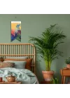 Canlı Renkli Tropikal Bitki Desenli Duvar Flaması | Botanik Kumaş Poster | 25x50 – 50x100 cm
