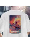 Gökyüzünde Meditasyon Yapmak, Grafik Sanat Sırt Baskılı Tişört, Modern Sırt Baskılı T-shirt, Kaliteli Baskı, Kaliteli Kumaş, DREAMERS Koleksiyonu