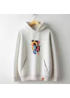 Geometrik Renkli Sanat Baskılı Kapşonlu Hoodie, Abstract İllüstrasyon Baskılı Sweatshirt, DREAMERS Koleksiyonu