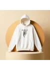 Gri Kedi Baskılı Kapşonlu Hoodie, Kedi Baskılı Sweatshirt, ANIMAL Koleksiyonu